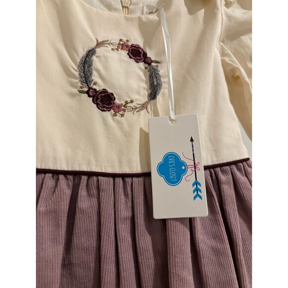 Evies Closet Lavender Corduroy Dress Size 2 NWT - Picture 3 of 4